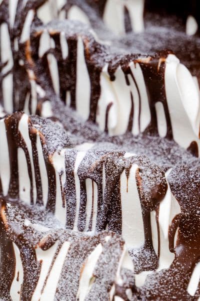 Gelato artesanal sabor ninho com Nutella da Nonno Francesco