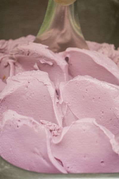 Gelato artesanal sabor uva da Nonno Francesco